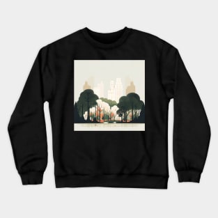 Central Park New York Illustration Crewneck Sweatshirt